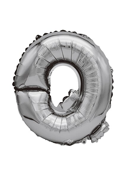 SDX Market Balon folie metalizată argintie, Mirific Party, Litera Q, 40 cm, A...