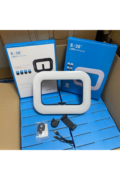 SHOPİALL Rechargeable Ring Light with Adjustable Color Temp for Box Packaging Shoots