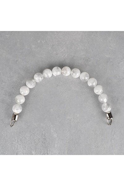 Ritzz Μεταλλική ακρυλική λαβή τσάντας με βιδωτό άκρο (τεμάχιο) - Διαφανές