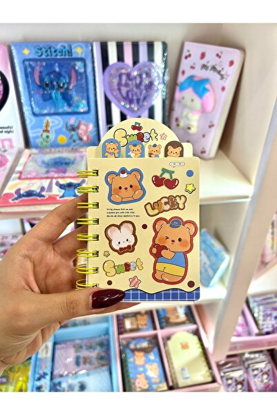 Wisevelya Teddy Bear Themed Yellow Notepad