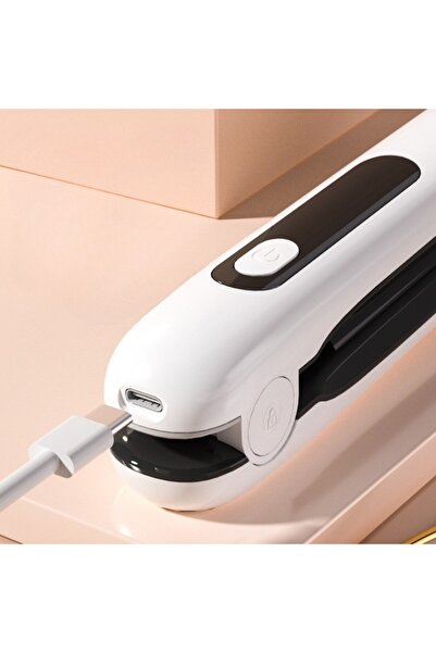 Flippy Placă de îndreptat părul, rabatabilă, adaptor tip C, tensiune 5V, capacitate baterie 5000 mAh, 23,5x3,3x4,5 cm