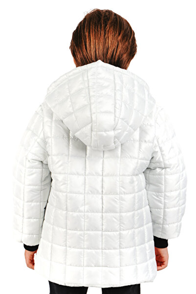 Merdia Момчешко водоустойчиво и ветроустойчиво палто с качулка, подплата от флис и квадратен десен