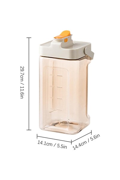 Flippy Portable Beverage Dispenser, 3.5 L, Airtight Lid, Spout, Plastic, White