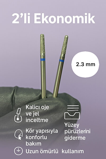 Rulia Professional Rulia 2’li Ekonomik Silindir Freze Ucu – Profesyonel Kalıc...