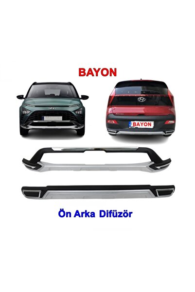 Otolaria Hyundai Bayon 2020-2024 Ön ve Arka Difüzör Seti – Sportif Görünüm & ...