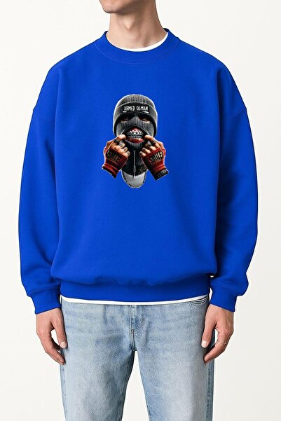 BENROMA 3 нишки памук Ахмед Осман с принт унисекс суитшърт