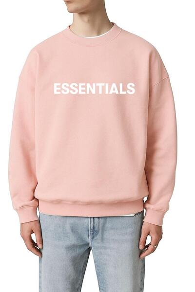 DM DOLCE MORE Hanorac unisex cu imprimeu ESSENTIALS din bumbac pieptănat cu 3...