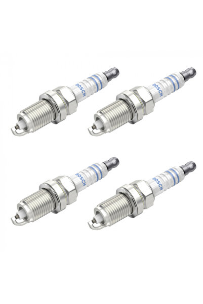 Bosch Set 4 Spark Plugs for Chevrolet Aveo, Cruze, Opel Adam, Astra, Corsa, Insignia, Meriva, Mokka,