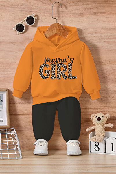 ADABEBEK طقم أطفال مطبوع عليه 'Mama's Girl' مكون من قطعتين 24257