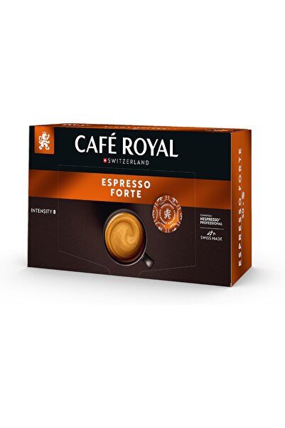 Café Royal وسادات قهوة إسبريسو فورتي (50 وسادة)، تحميص داكن، كثافة 8/12، 100%...