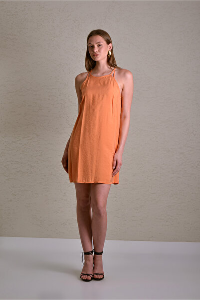 KASHA 25YE040 ASKILI KISA ELBİSE