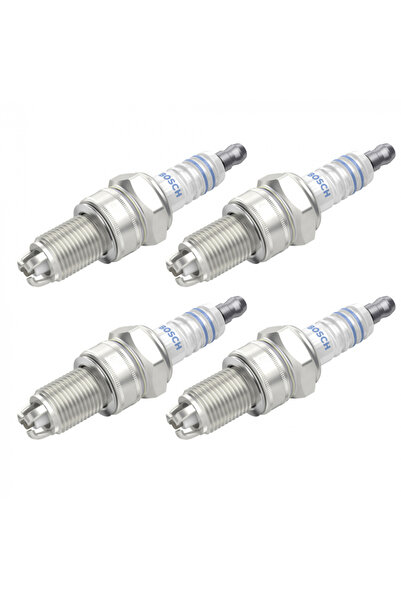 Bosch Set 4 Spark Plugs for Audi, Seat, VW Models