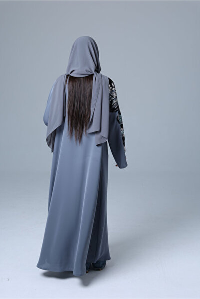 IKKXA Embroidery Sleeves Colored Abayas