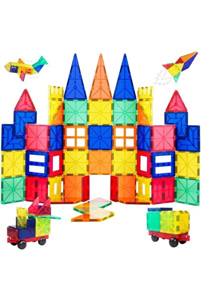 Generic Building Blocks Magnetic Tiles, 60 Pieces, Educational Construction Set