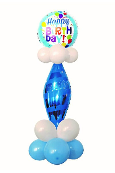 SDX Market Set de 14 baloane petrecere Mirific, 150 cm "LA MULȚI ANI" Albastru