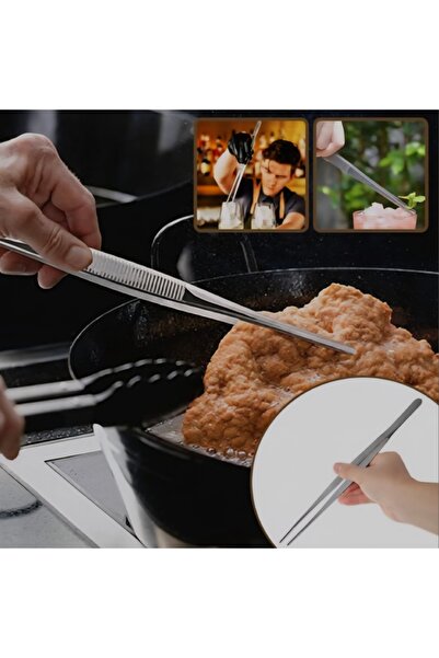 abnturk Ultra Lüks Profesyonel Aşçı Şef Yemek Cımbızı 30 Cm
