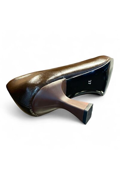 Aldina Nucci Cracked Patent Leather Stiletto Women's Thin Heeled Shoes # 1061