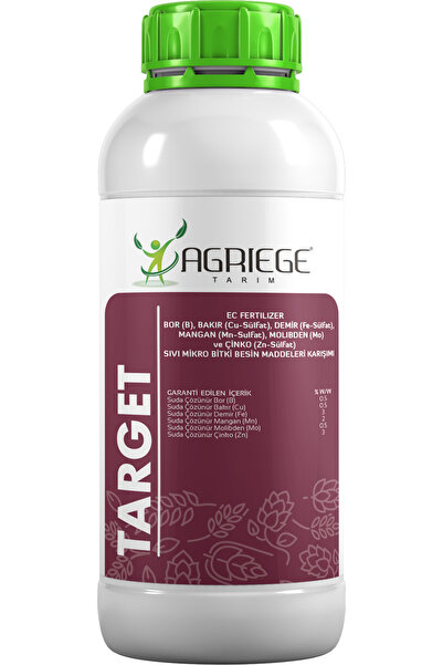 AGRİEGE Target 1 Litre ( Bor, Bakır, Demir, Mangan, Molibden, Çinko İçerikli Sıvı Gübre )