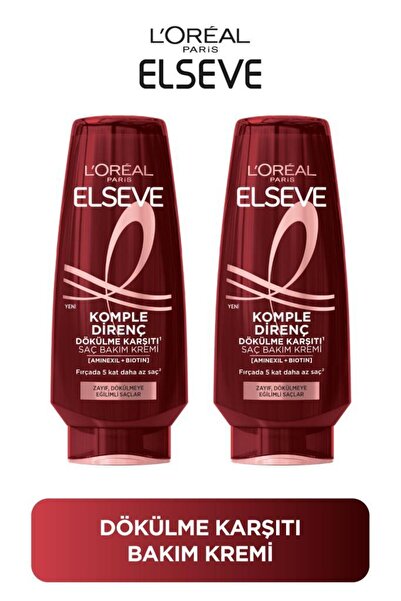 ELSEVE 2'li Komple Direnç Dökülme Karşıtı Saç Bakım Kremi 250 ml