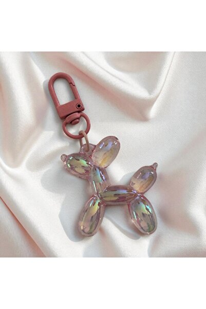 Fivy Μπρελόκ με φιγούρα σκύλου με μπαλόνι, γούρι