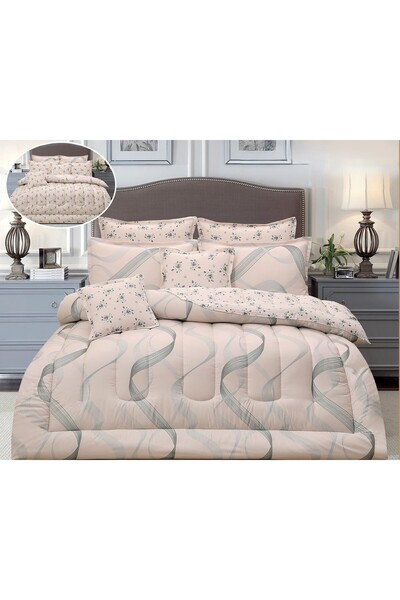 SNOOZYL مفرش سرير نفرين بتصميم حصري وجذاب الحاف بحشوة المايكروفايبر مقاس 240*260 سم