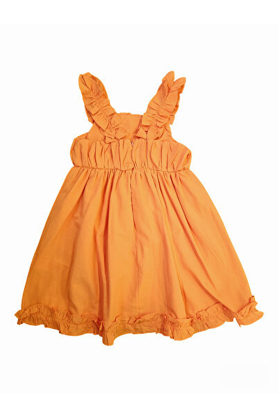 Çikoby Askılı Kız Çocuk Dokuma Elbise