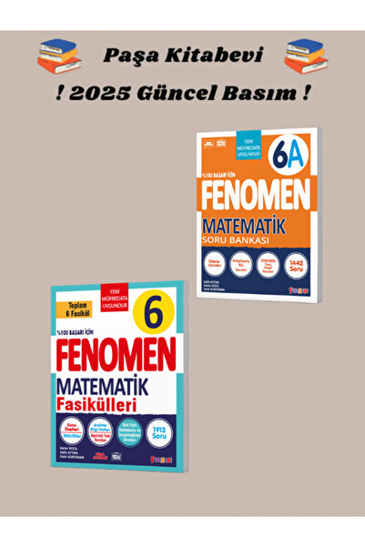 Fenomen Yayıncılık Fenomen Okul 6.Sınıf Matematik Fasikül Seti Ve Matematik A...