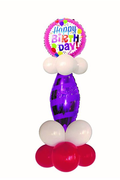 SDX Market Set de 14 baloane petrecere Mirific, 150 cm "LA MULȚI ANI" roz