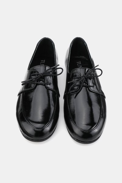 TUNAELLİ Babet cu siret pentru femei, din piele naturala, neagra, din piele naturala, marimea 36-41