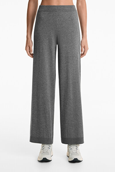Oysho 10% cashmere straight-leg knit trousers