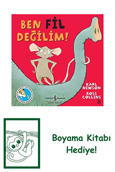 TÜRKİYE İŞ BANKASI KÜLTÜR YAYINLARI Ben Fil Değilim! + Yapışkanlı Not Kağıdı