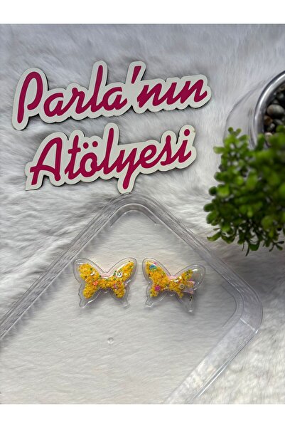 SOFT 2 bucăți de agrafe pentru fete în formă de fluture cu stele care dansează