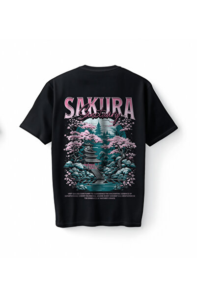 Bumeta Tricou oversize unisex Sakura Sanctuary