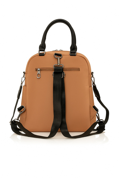 Alone Multi-Compartment Backpack and Shoulder Bag Daily College & Work Bag -Cream-776018