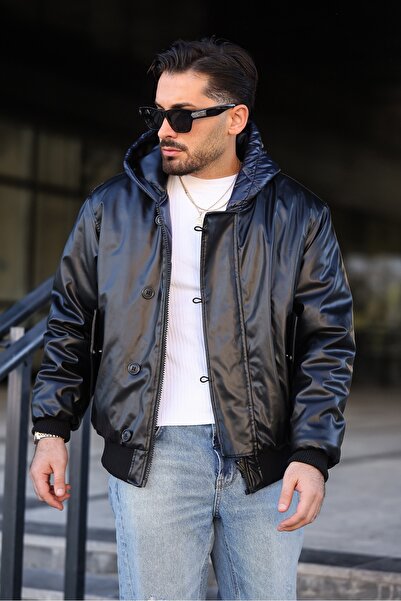 RHONES PALTOAN DE PIELE CU DUBLĂ FĂRĂ PĂRĂ PENTRU BĂRBAȚI