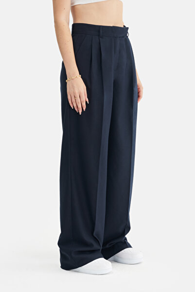 Vibeys Moda Жіночі штани з подвійною підкладкою з еластичної тканини з високою талією