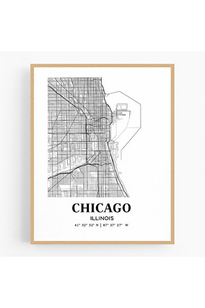 KAYABEY HOME Chicago Modern Map Design Table