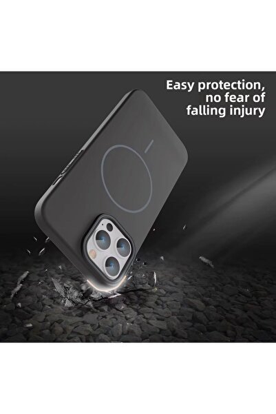 OEM Θήκη Apple Iphone 16 PRO MAX με MagSafe - Σιλικόνη, βελούδινο εσωτερικό, ...