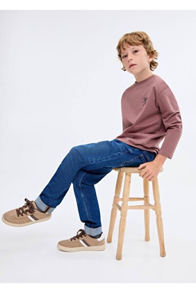 MANGO Kids Desenli pamuklu tişört