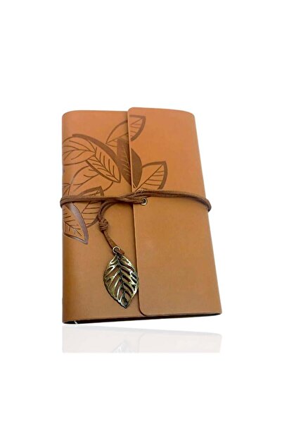 CASABA دفتر ملاحظات جلدي بتصميم ريترو كبير الحجم باللون البني