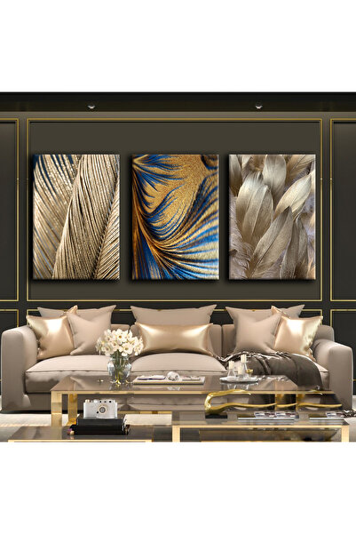 Harikabirev TABLO ABSTRACT CU PĂRĂ 02 | TABLO PE Pânză FĂRĂ CADRU 3L VEZI DE PENTRU 3 PERSONE CHSDKYKNVS