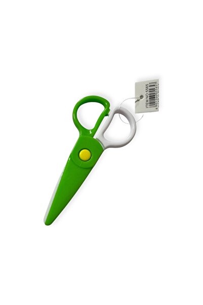 Polin Çift Renkli Plastik Çocuk Makası, Küt Uçlu