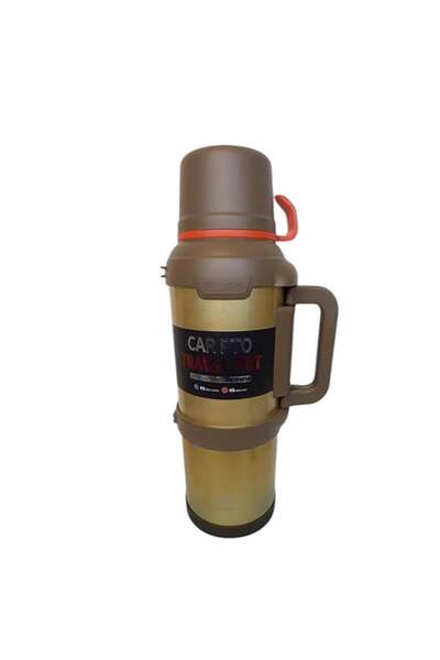 CASABA 4Lt Çelik Termos Kampçı Termosu Sarı