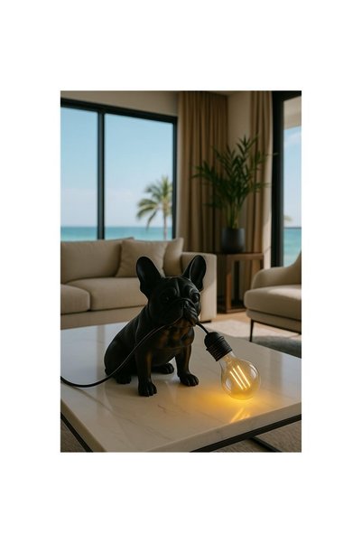 3dlab French Bulldog Dog Figured Table Lamp Modern Decorative Lighting