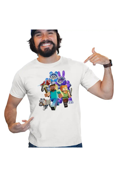 OEM Ανδρικό T-shirt Minecraft Robogobo