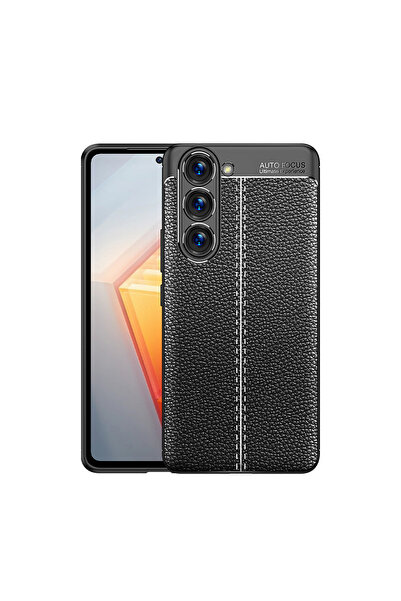 ECRUZ حافظة سيليكون متوافقة مع هاتف Galaxy S23 من ECRZ - أسود