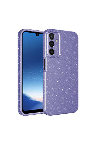 ECRUZ غطاء حماية للكاميرا لهاتف Galaxy A15، غطاء فاخر من القطن ECRZ - أرجواني