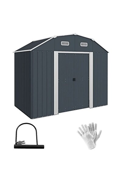 JollyMag Casuta/magazie/sopron de gradina depozitare unelte, cu structura baza inclusa, otel , manusi