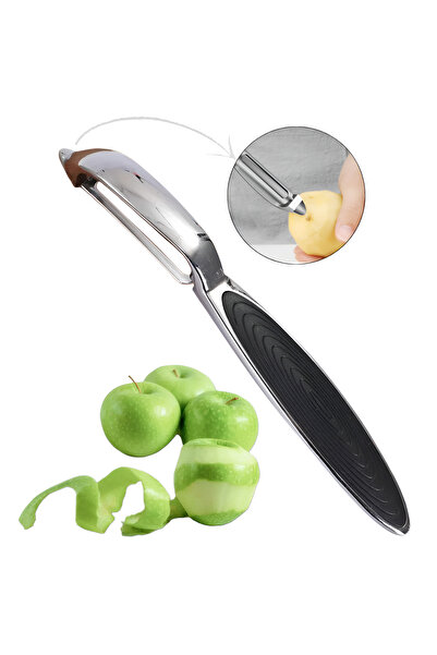 Köken Vegetable and Fruit Peeler, Zinc Alloy Peeler, Sharp Tip, Non-Slip, 17x...