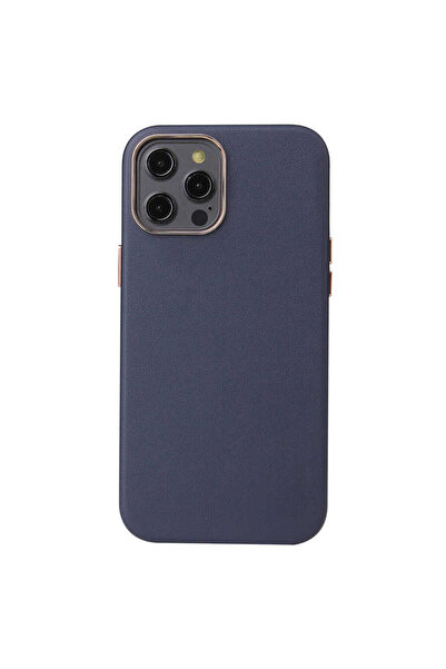 ECRUZ حافظة لاسلكية متوافقة مع هاتف iPhone 12 Pro من ECRZ Leathersafe - أزرق ...